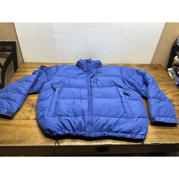 VINTAGE Polo Sport Ralph Lauren Jacket Mens 2XL Blue Down Marshmellow Puffer